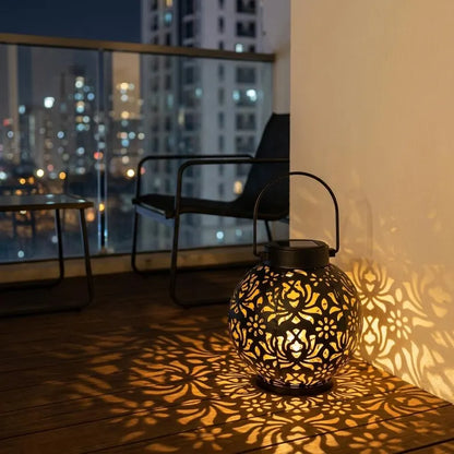 Solárne závesné svetlo s lampášom, vodotesné LED záhradné solárne svetlá, solárne závesné svetlo na terasu, balkón a záhradu